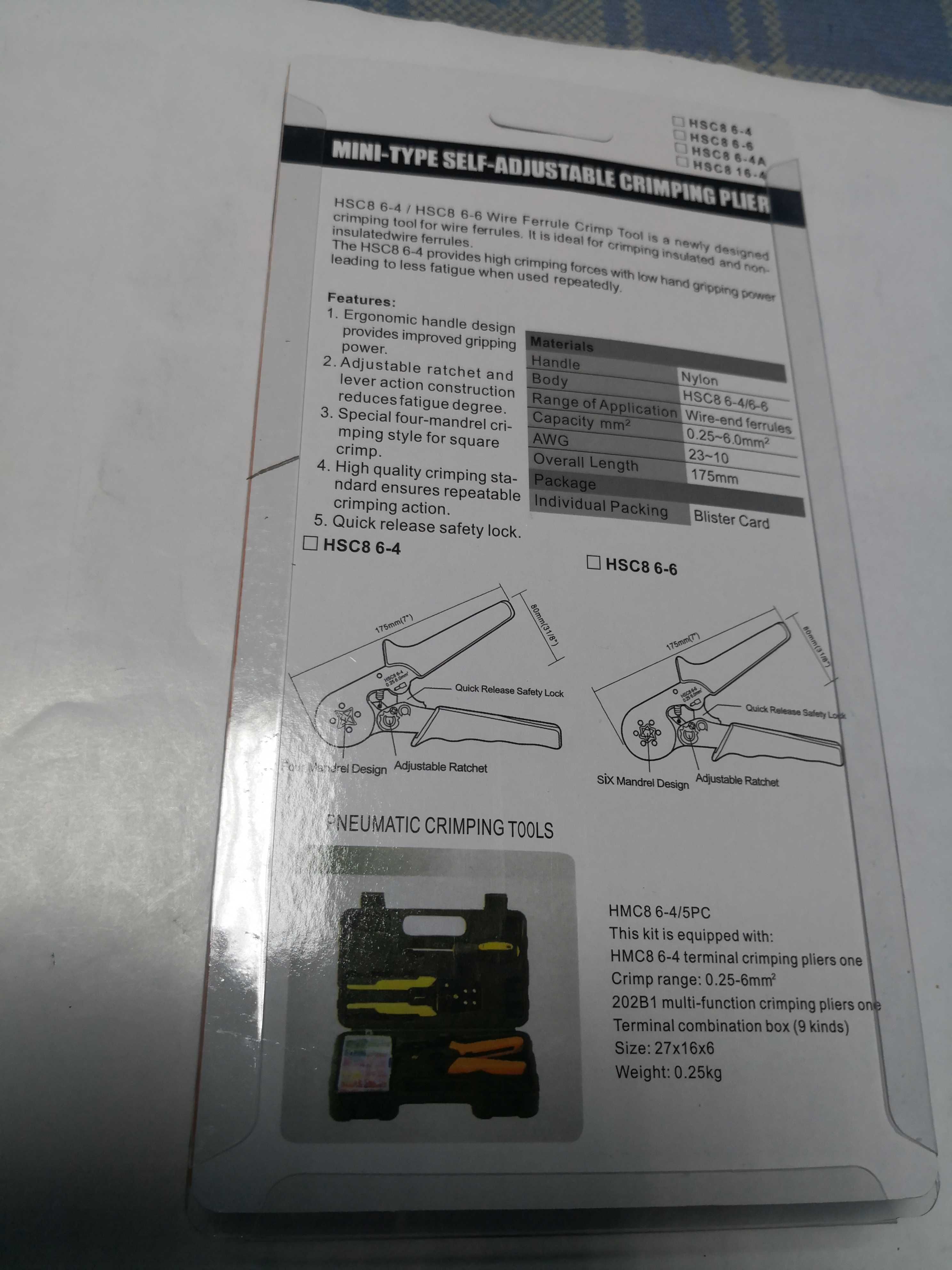 Cleste sertizat + 1200 conectori izolati