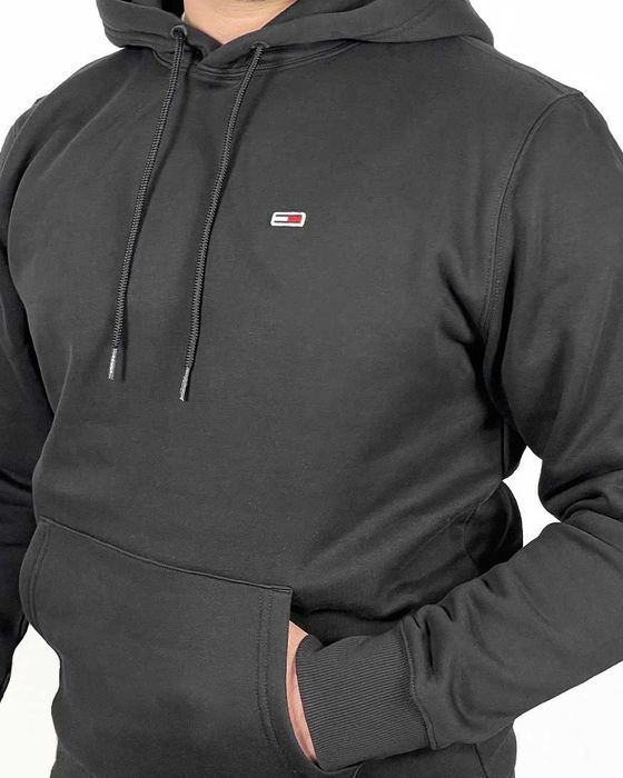 Tommy Hilfiger Hanorac Negru Flag Fleece Logo