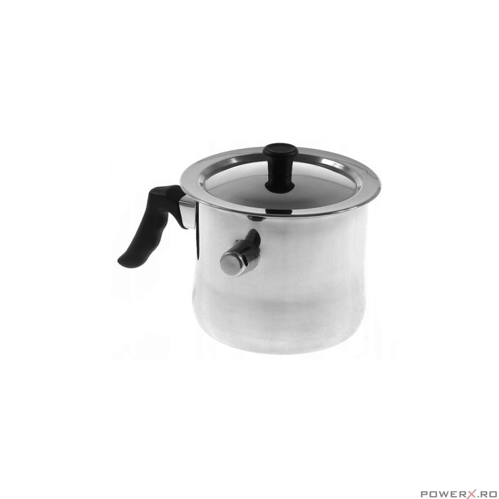 Oala pentru fiert lapte, inox, cu capac, 1.5 litri Kinghoff