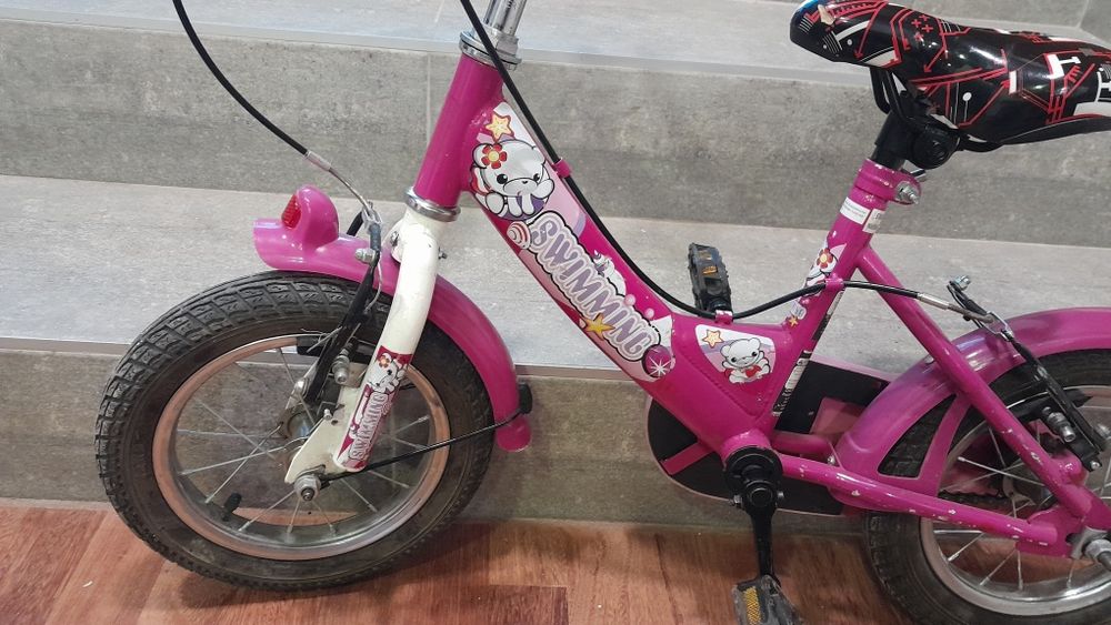 Детско колело розово