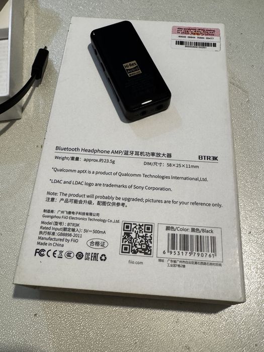 FiiO BTR3K - USB DAC și amplificator de căști