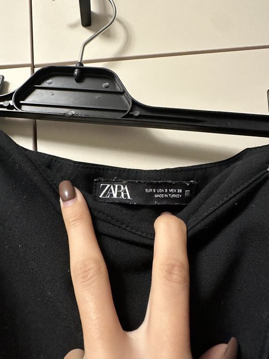 Пола панталон Zara, кожена пола