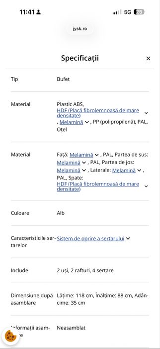 Vând comoda +2 noptiere