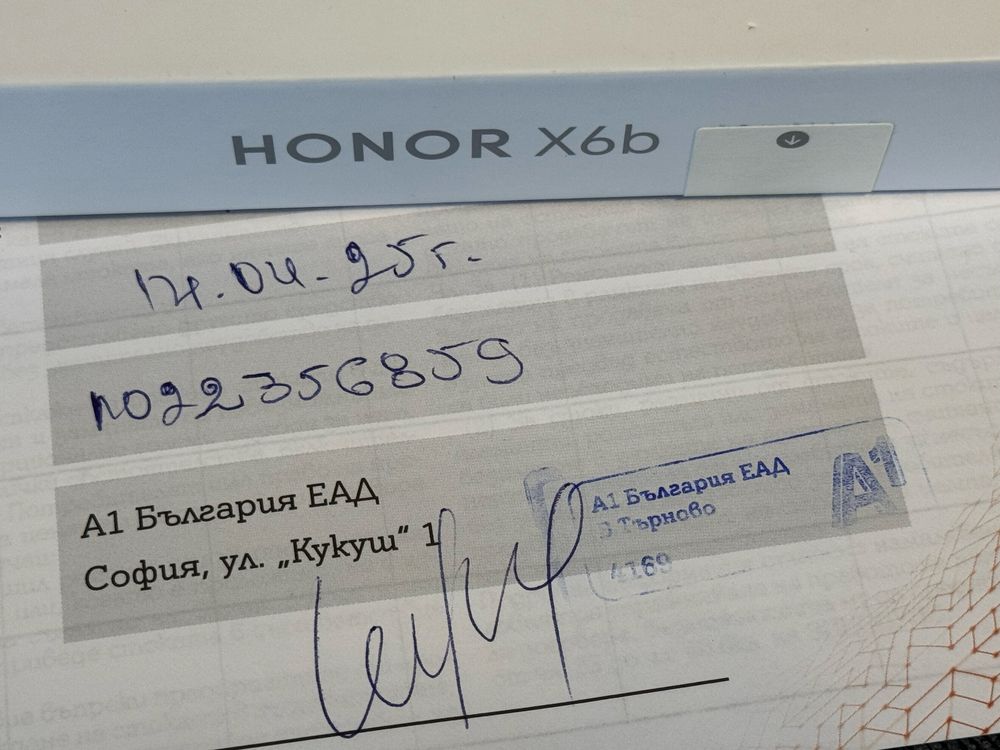 ЗАПЕЧАТАН 128GB Honor X6b A1 Гаранция 2027г. Black / Черен