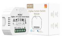 Modul intrerupator smart pentru perdele MOES, control RF433, alb