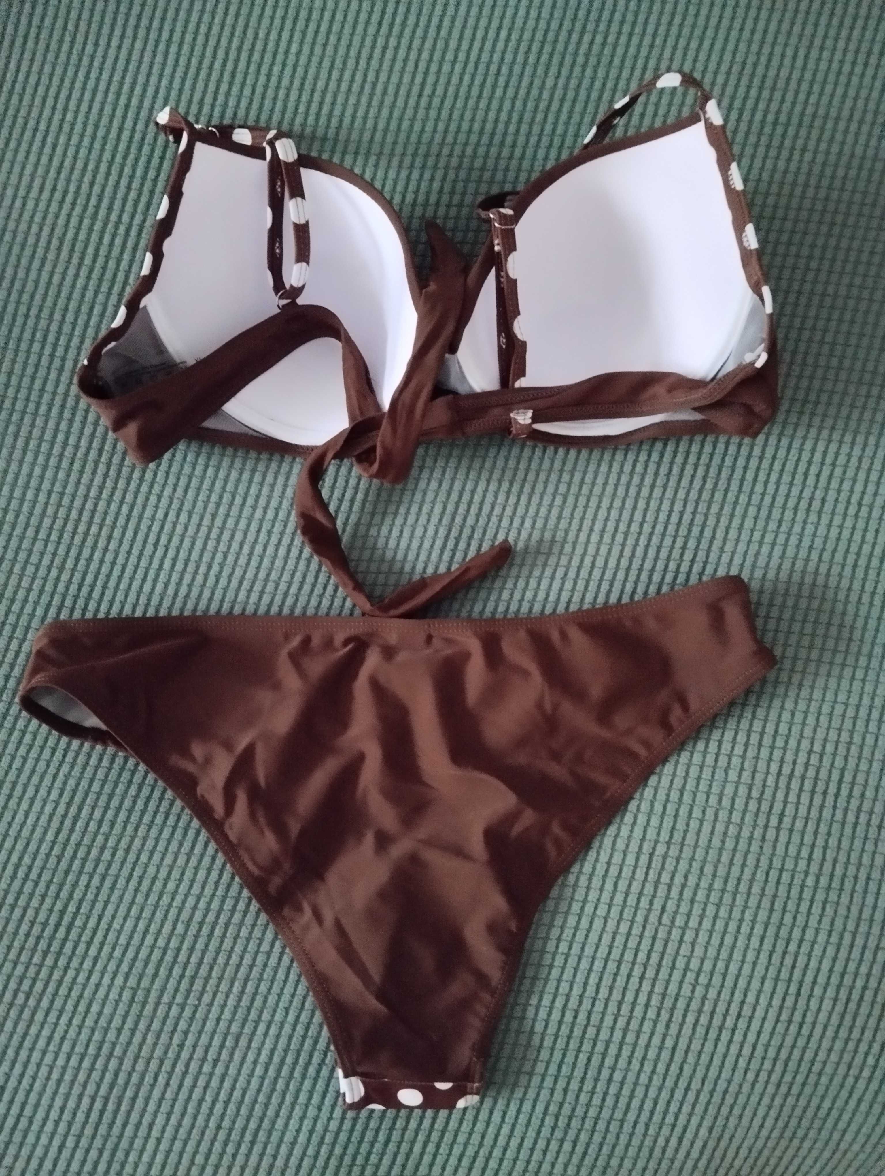 Кафяв дамски бански, XL