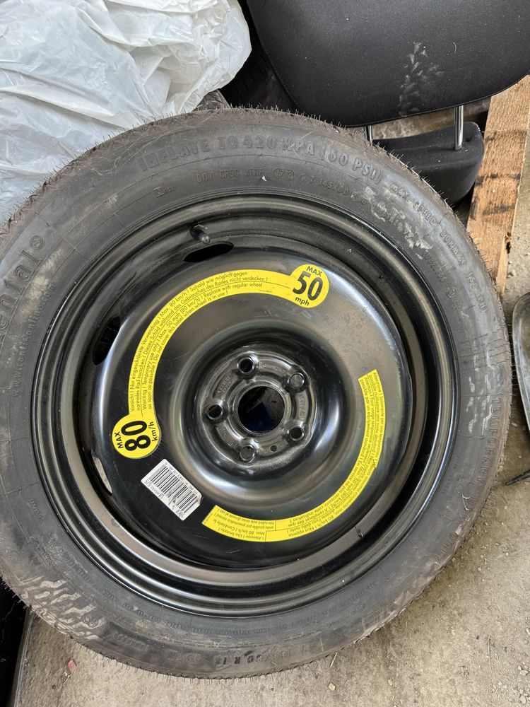 Roata Janta Tabla Rezerva Slim T145 80 18 R18 Continental Volkswagen
