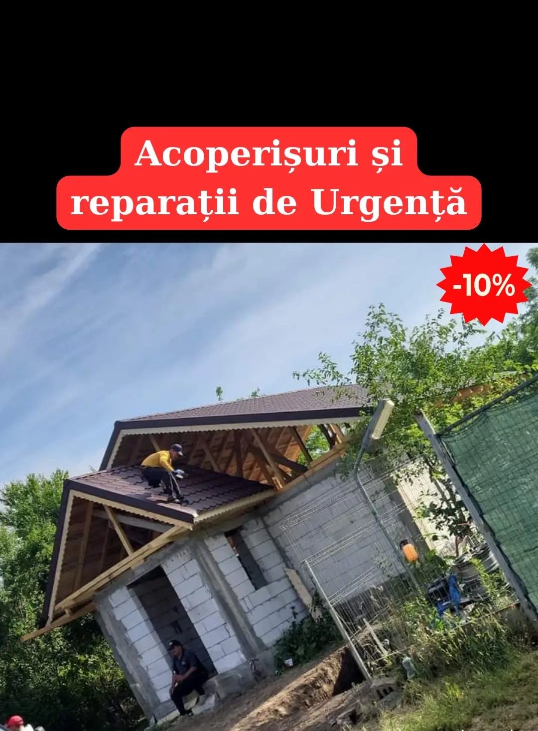 EXECUTĂM ACOPERIȘURI ORICE TIP

Montaj tiglă metalică

Reparatii acope
