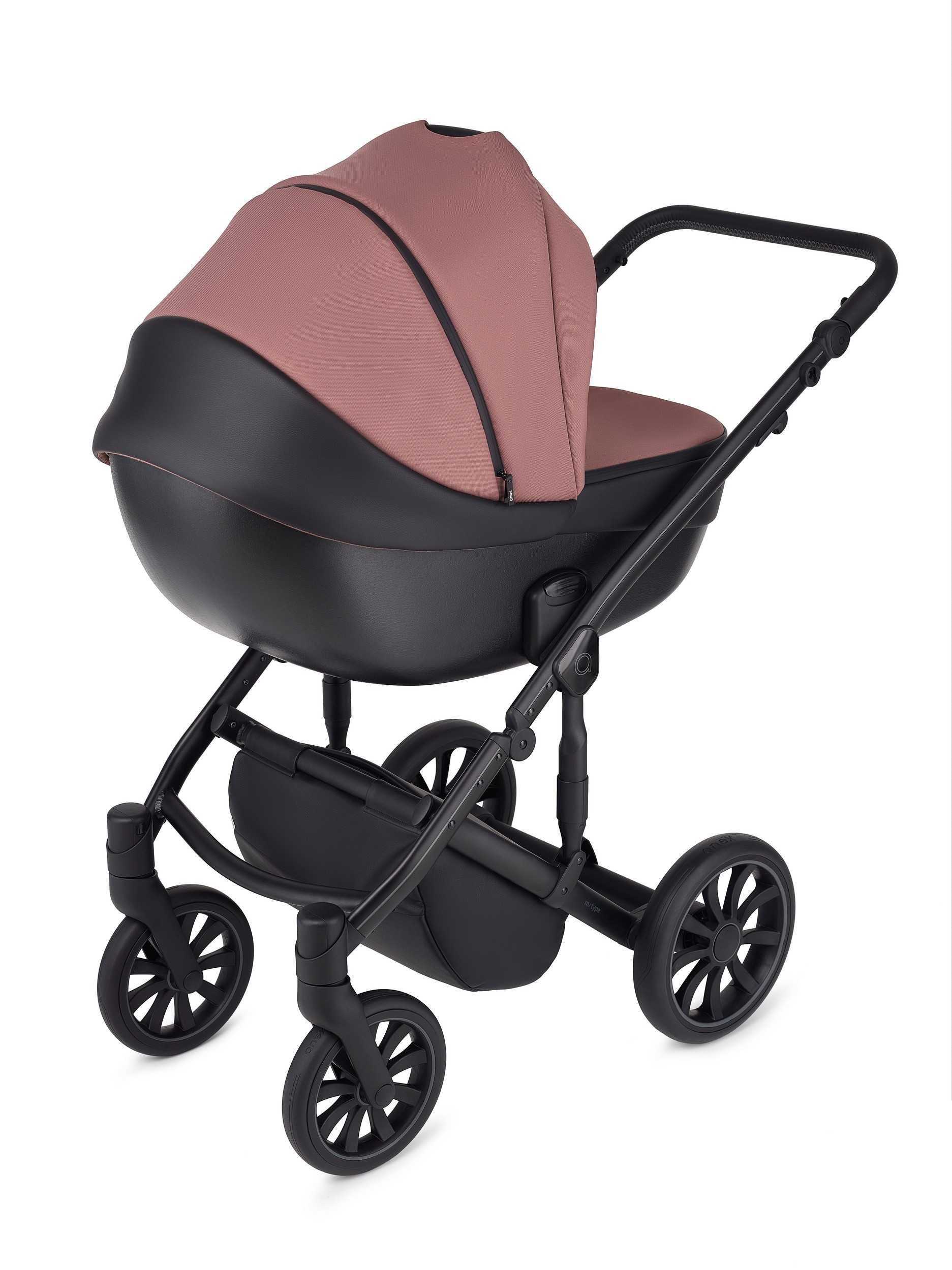 Carucior PREMIUM Anex Baby - M/Type 2in1, Mocco Negru/Maro - NOU