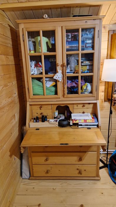 Dulap comoda secretar lemn cu birou incorporat
