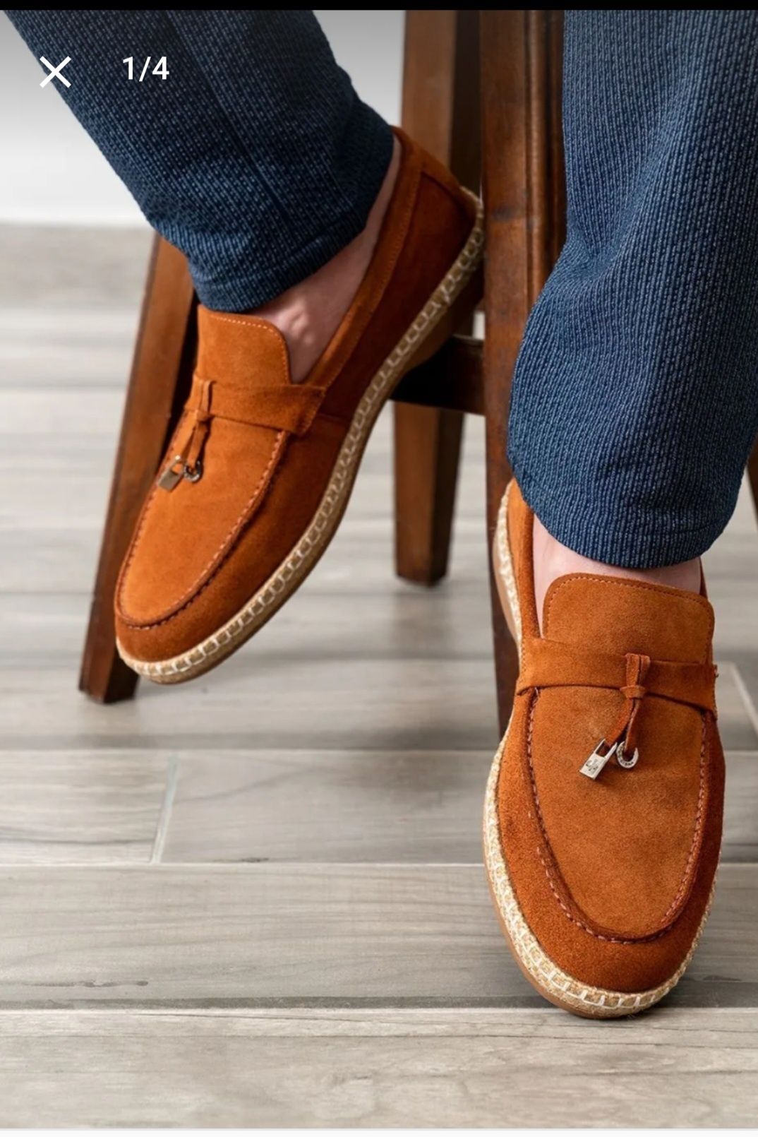 Loafers NOI (Mocasini) din piele întoarsă