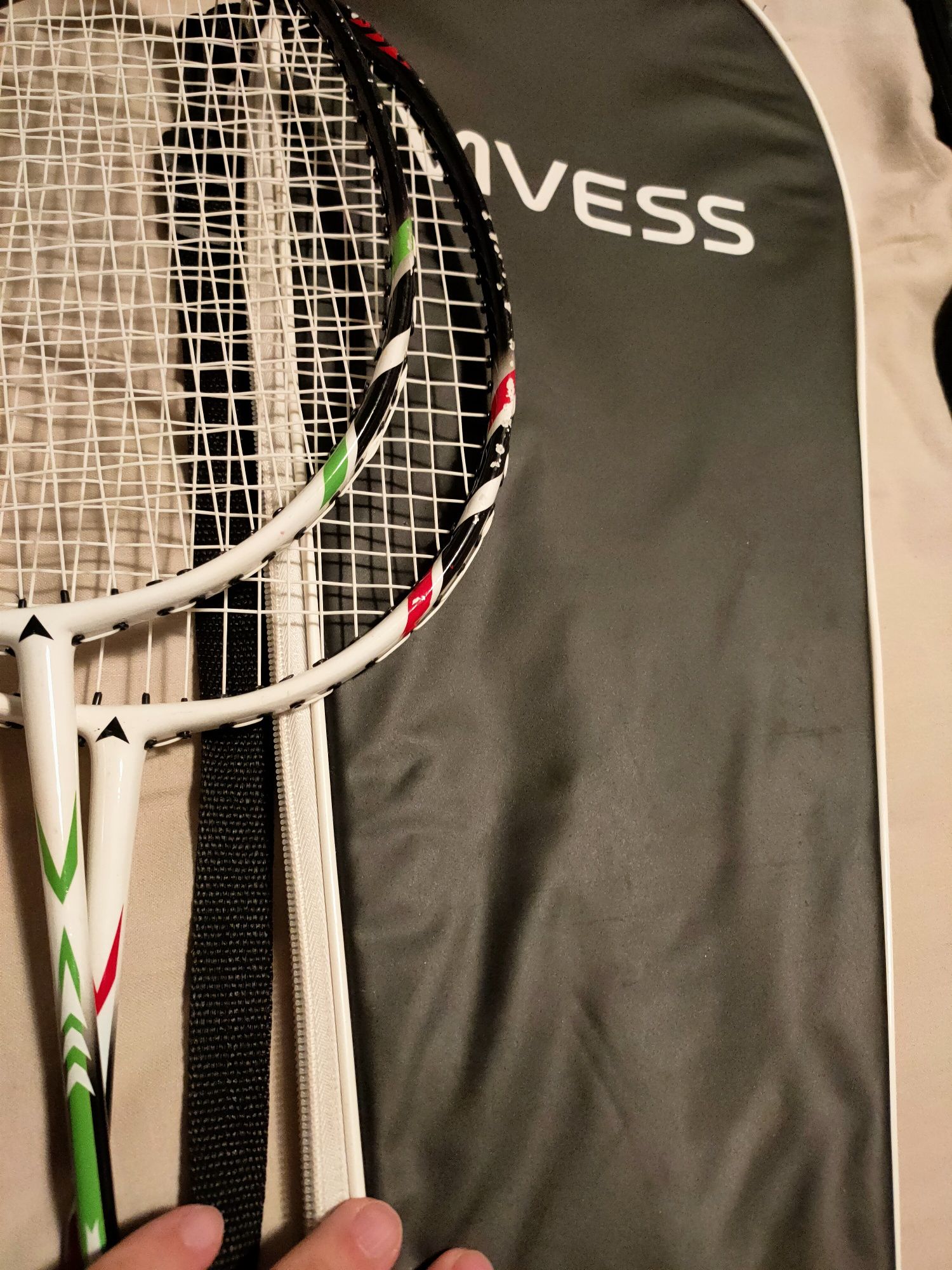 Rachete Palete Badminton aliaj aluminiu usoare rezistente + BONUS