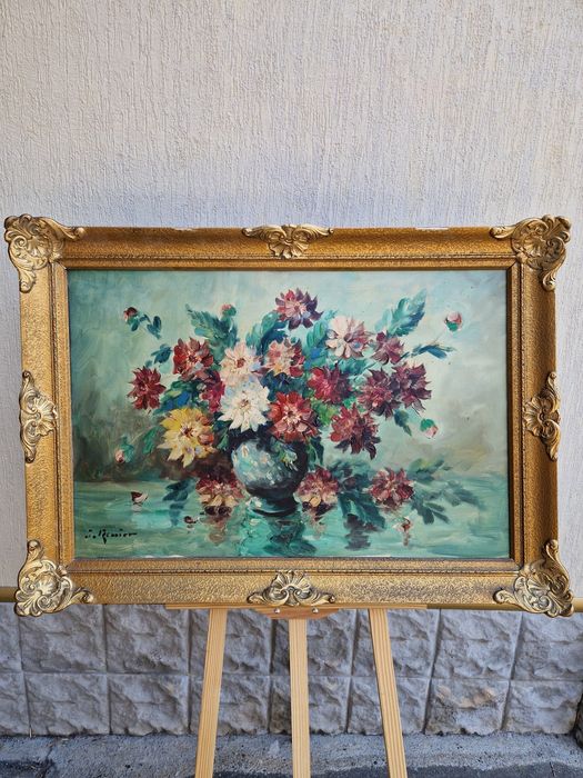 Натюрморт огромен платно масло автор рамка