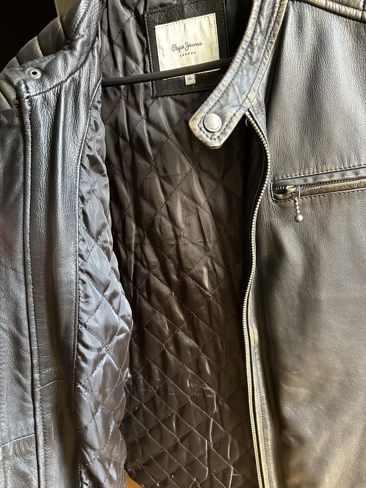 Кожено мъжко яке Pepe Jeans