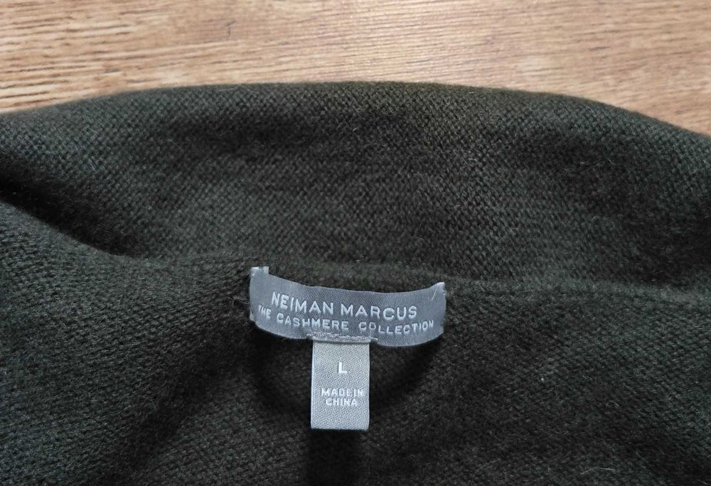 Neiman Marcus 100% Кашмирена дамска жилетка размер L