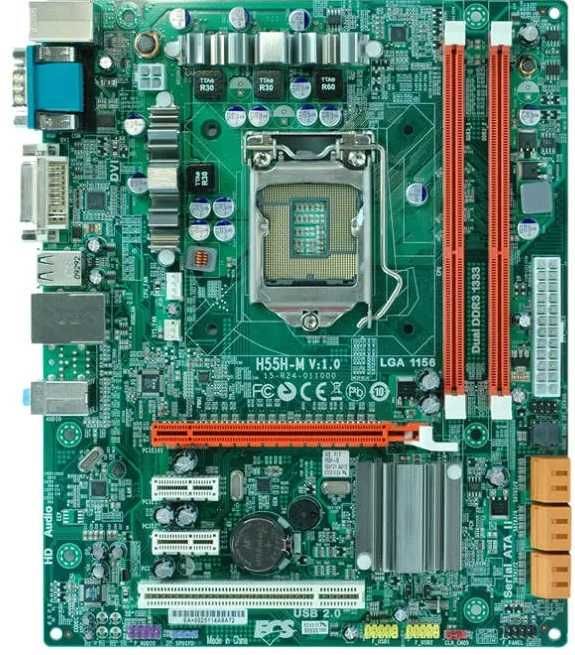 Продается материнская плата Ecs H55H-M полностью рабочая