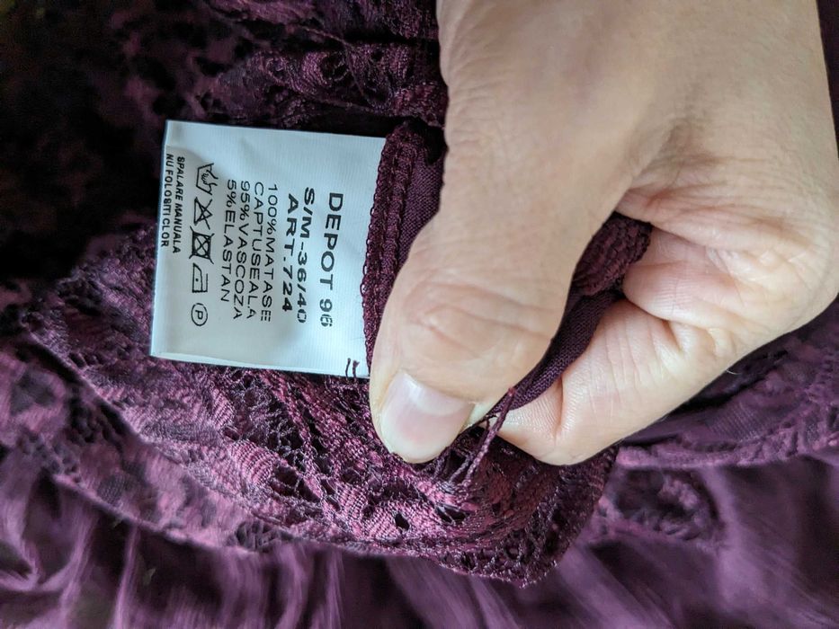 100% matase Bluza Depot 96 S/M