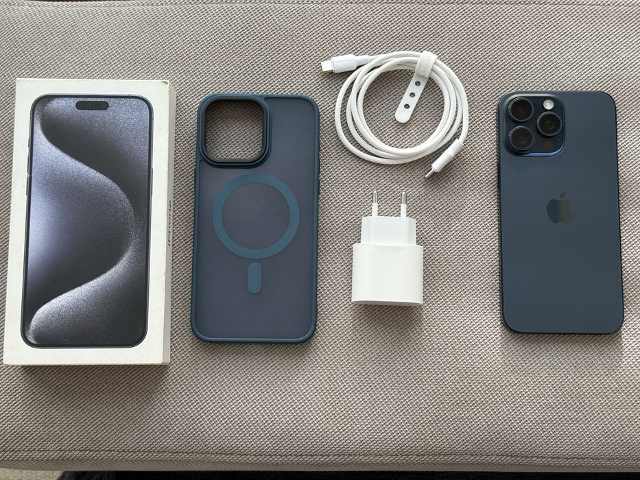 *512GB*Като Нов iPhone 15 Pro Max 512GB Blue Titanium