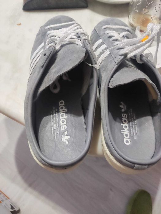 Papuci Slapi Botine Pantofi Adidas Campus 80s Mule Gri