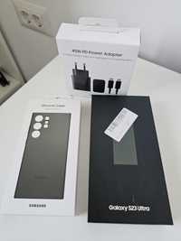 Samsung Galaxy S23 Ultra 256GB + Charger 45W PD + Husa Verde