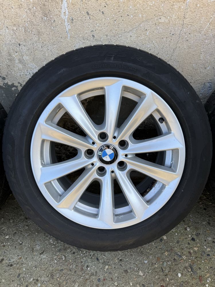Jante bmw seria 5 F10/F11 cu cauc iarna 225/55/R17 pirelli dot 2015