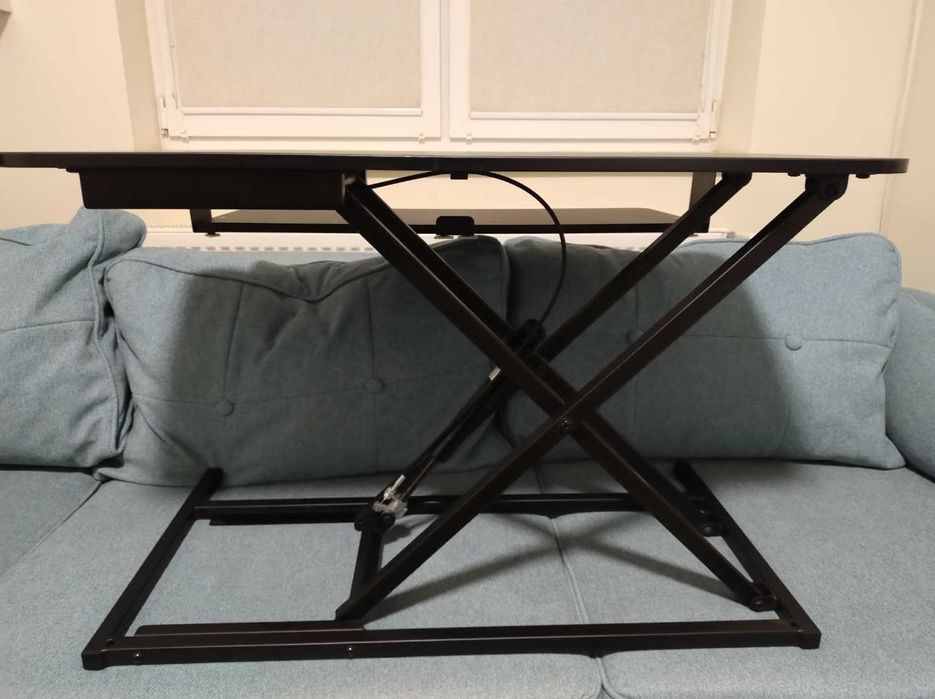 Stand desktop reglabil A+ SDL30, 800x400mm, negru