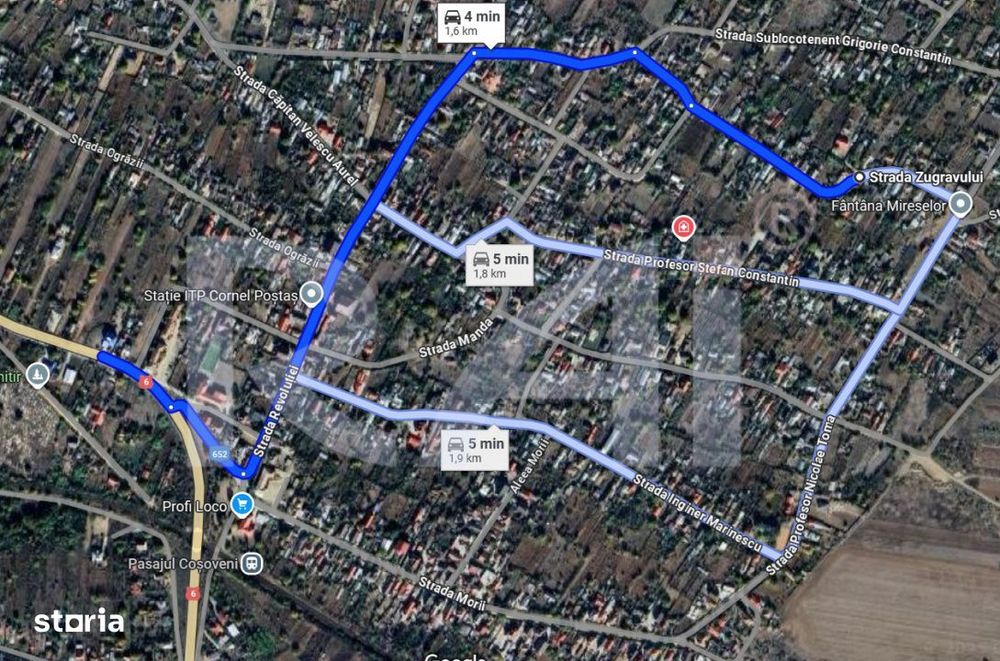 BOMBĂ! Teren intre case, utilitati – 26 €/m²