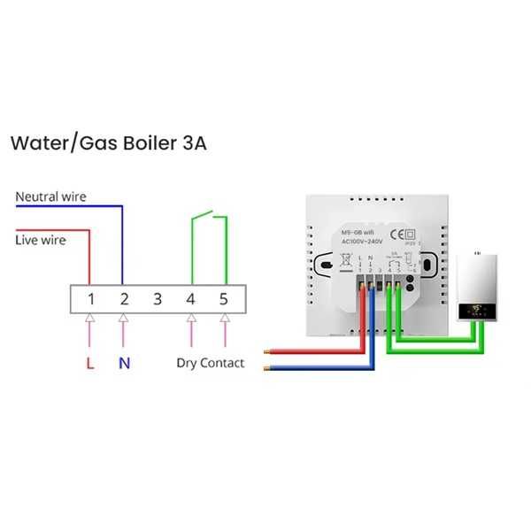 AVATTO WT410-BH-3A Газови, пелетни котли, бойлери БЯЛ | ЧЕРЕН