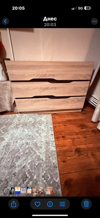 Комплект спалня+гардероб с надстройка+два скрина+две нощтни шкафчета!