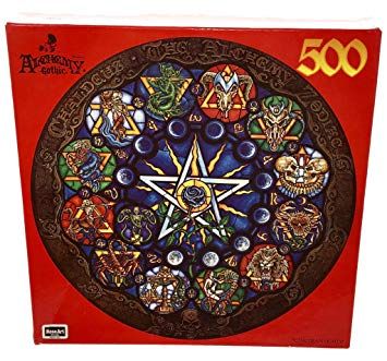 Puzzle rotund Alchemy Gothic Chaldean Lights 500 piese