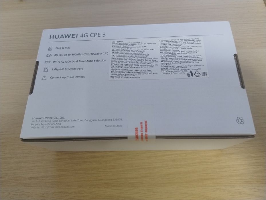 Router Huawei 4G CPE 3, sigilat!