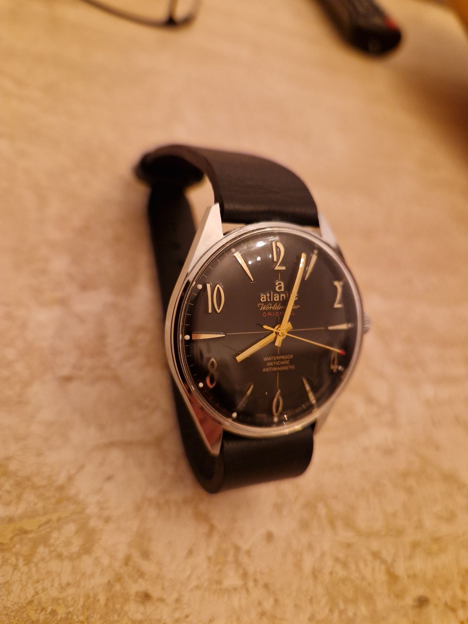 Ceas Atlantic,mecanic, stare ca nou, original