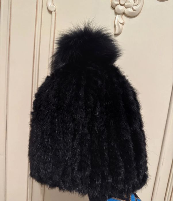 Caciula blana naturala noua