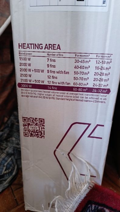 Маслен радиатор ТЕSY