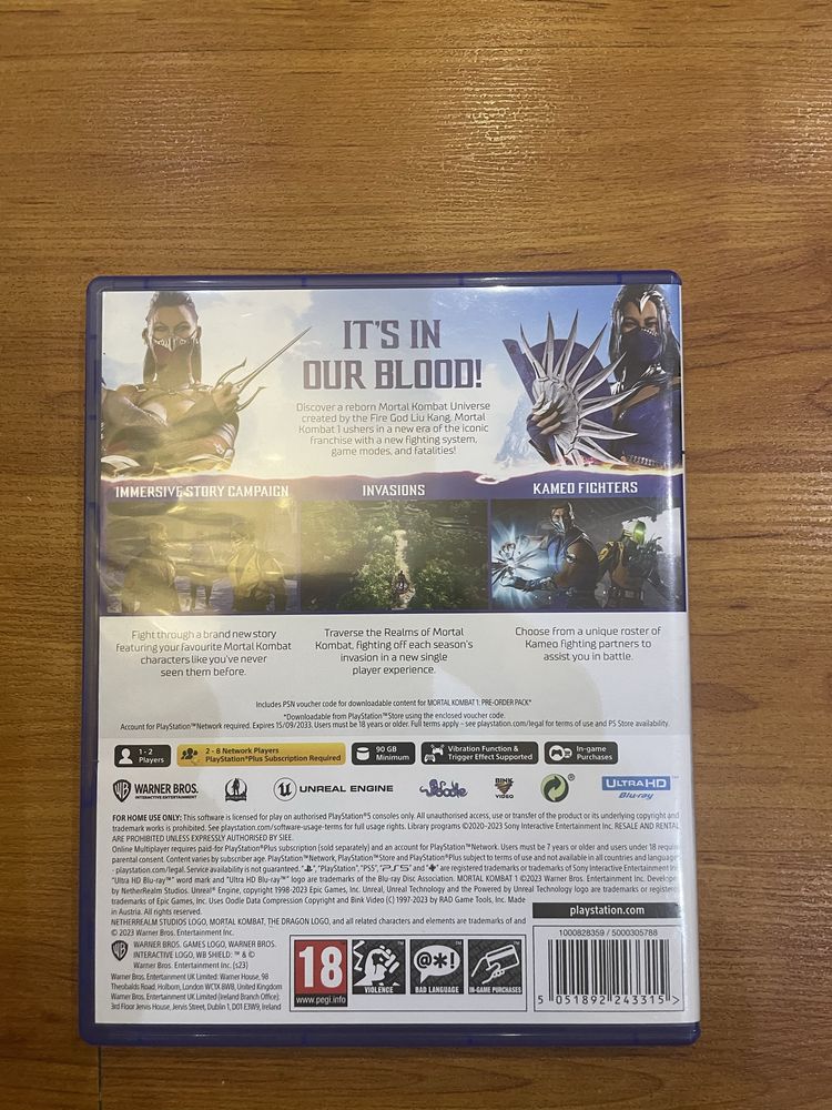 Mortal combat 1 для Ps5
