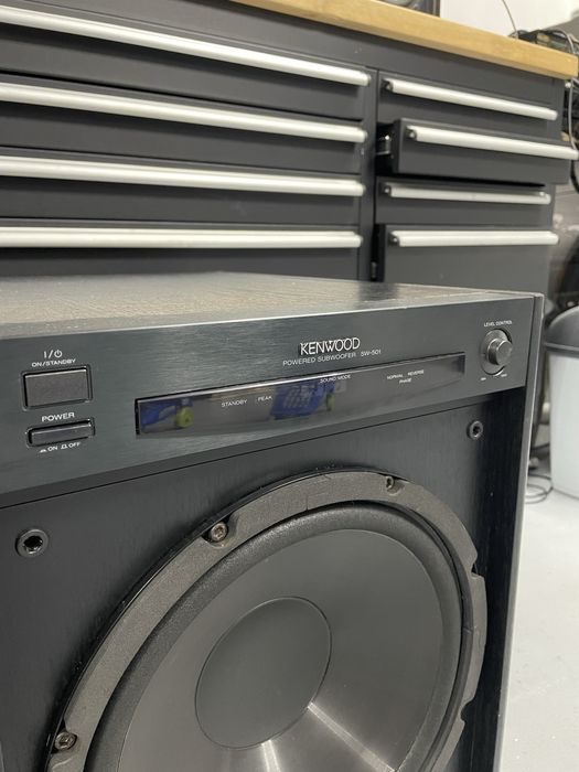 Subwoofer kenwood sw 501 difuzor 30cm subwoofer activ 150w rms