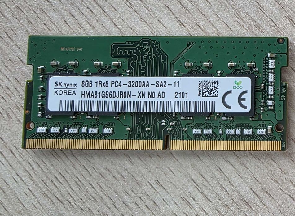 Memorie ram Laptop SK Hynix 8GB, DDR4, PC4-3200AA, 3200Mhz