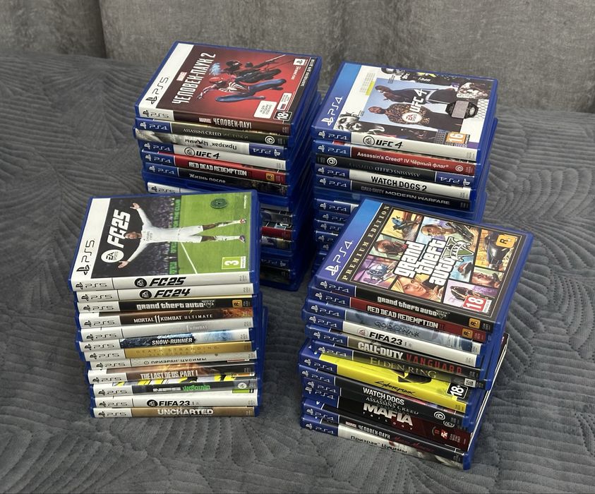 Игры на PlayStation 4 и 5 FIFA UFC GTA MK11 RDR Call of Duty Assassins