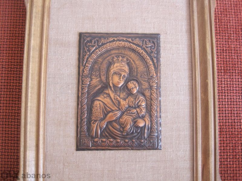 Икони от мед на Св.Георги и Богородица