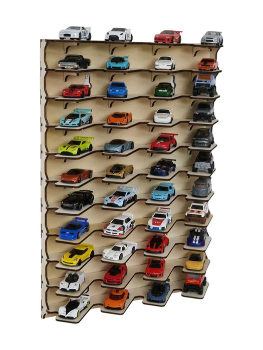 Suport display raft masinute la 45 grade hot wheels