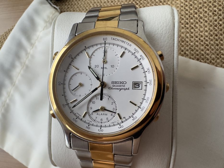 Seiko Speedy two tone alarm 1989 impecabil