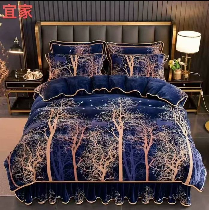 Зимнее постельное бельё велюр 2 спалка