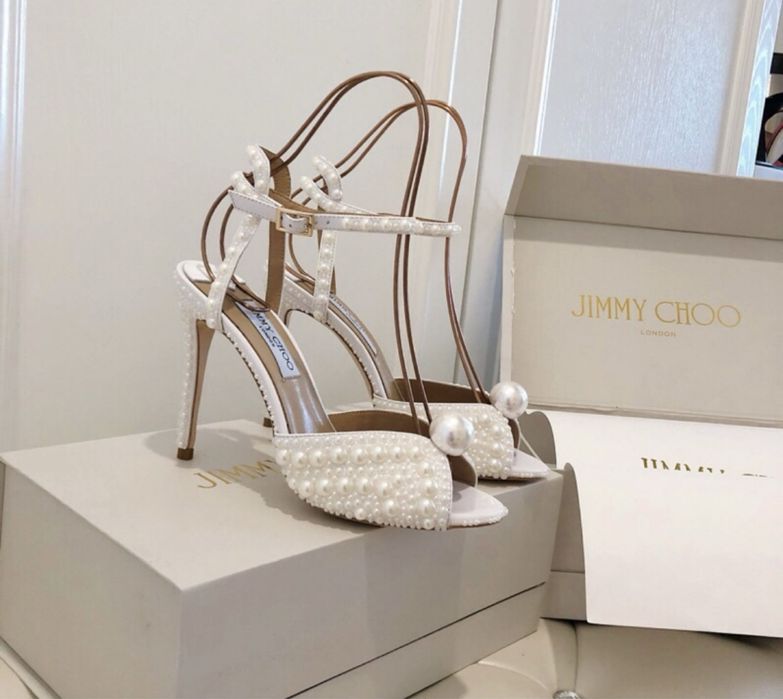 Sandale jimmy choo perle pe comanda