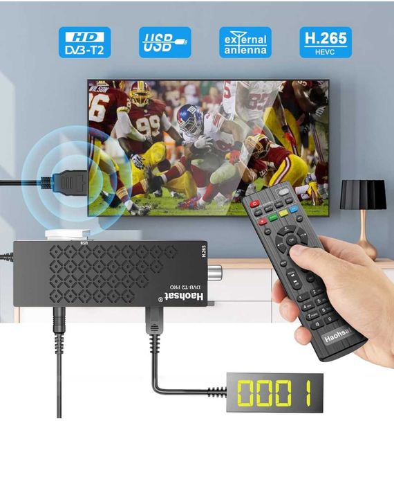 Професионален декодерDigital Terrestrial 2023DVB T2 HDMI TV Stick WIFI