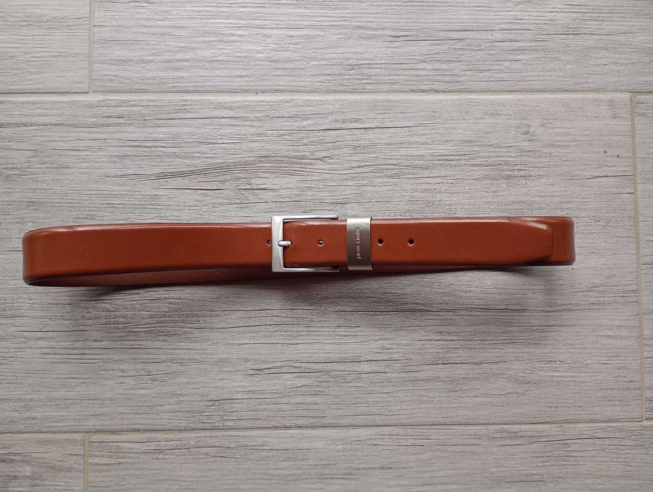 Pierre cardin мъжки кожен елегантен колан 120 см