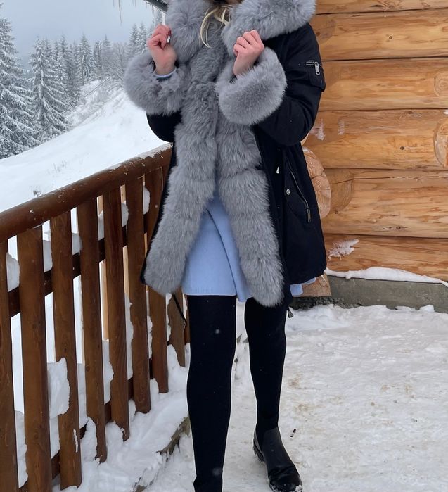 Parka cu blana naturala