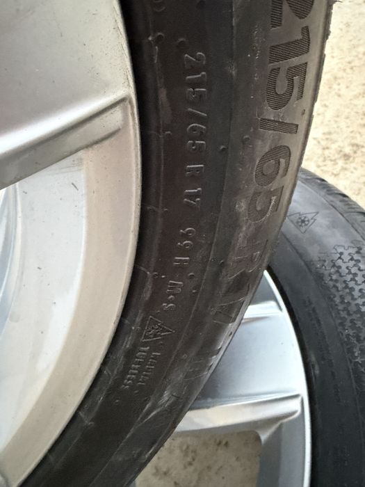 Set jante și cauciucuri iarnă noi 215/65 R17 Continental