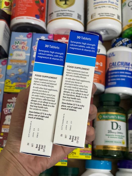 Angliyani nomer 1 kalsiy+magniy+sink+d3 kompleksi