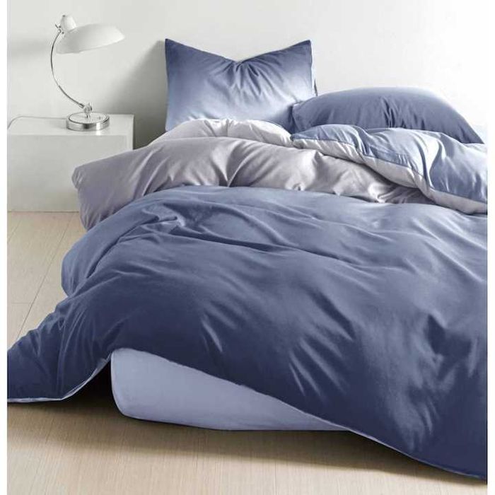 Set Lenjerie de pat Pucioasa, Bumbac Satinat, 4 piese, noua