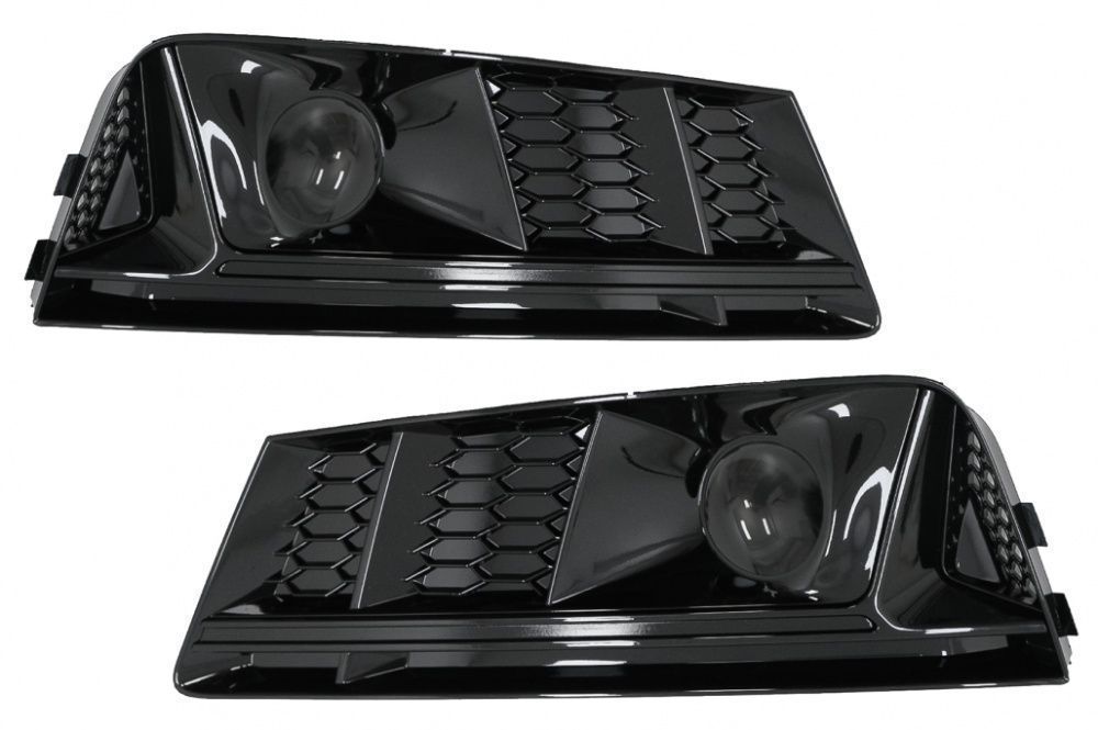 Grile Laterale Audi A4 B9 Sedan Avant (2016-2018) RS4 Design Negru